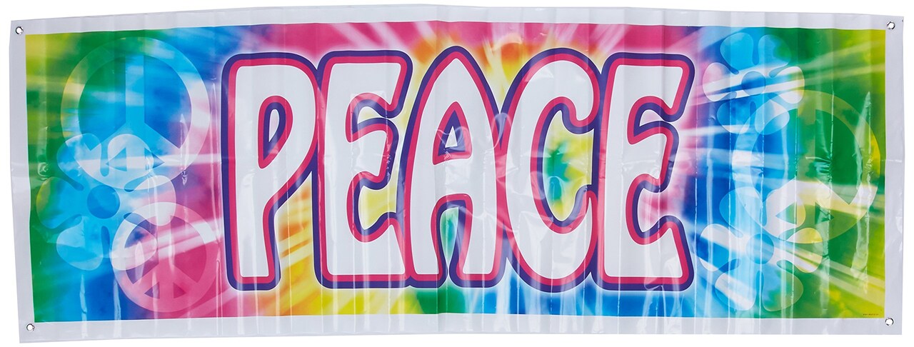 Peace Sign Banner (Pack of 12)